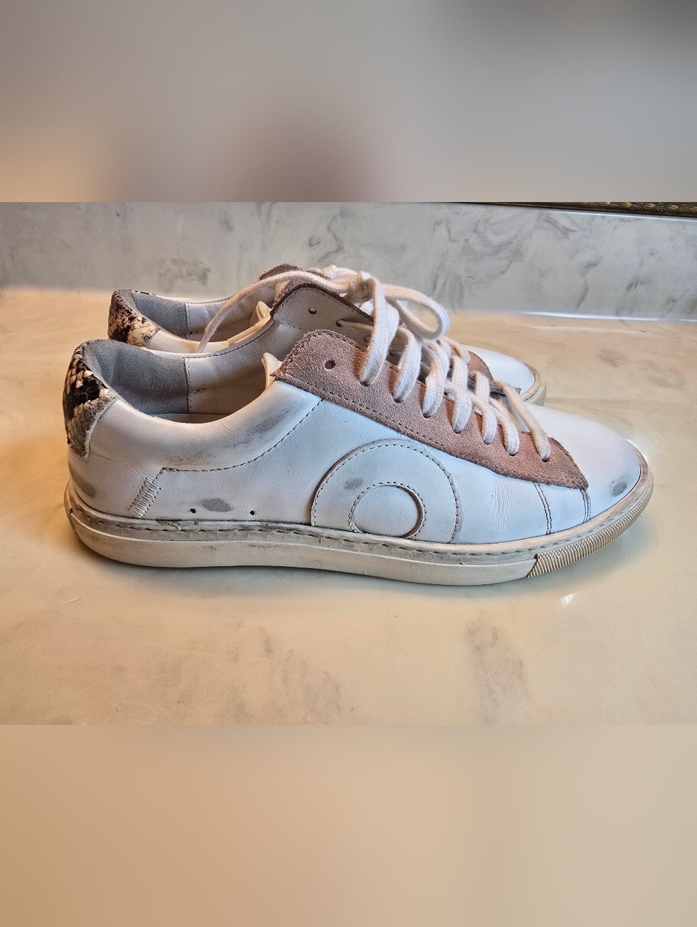 Oliver cabell low 1 Belmont women's size 36 distressed leather sneakers